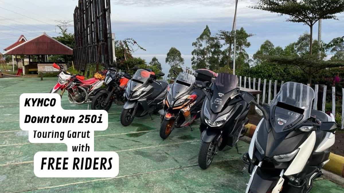 kymco downtown touring with free riders
