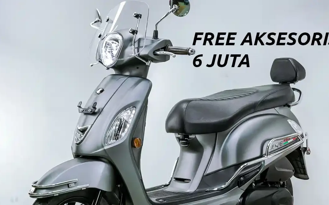 Promo Free Aksesoris Senilai 6juta Untuk Pembelian KYMCO Like ABS 150i New Vintage