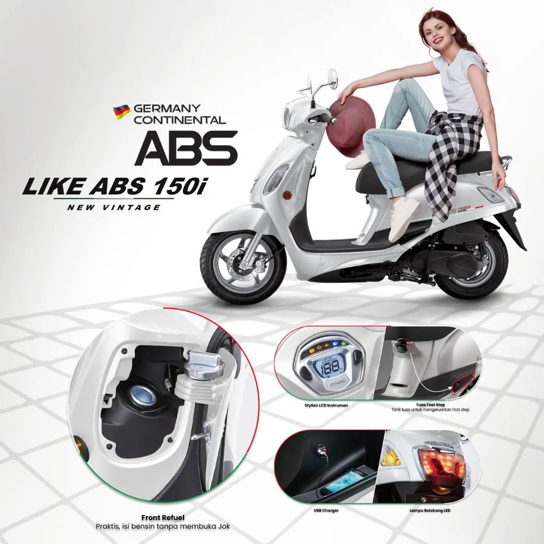 kymco like abs 150i new vintage