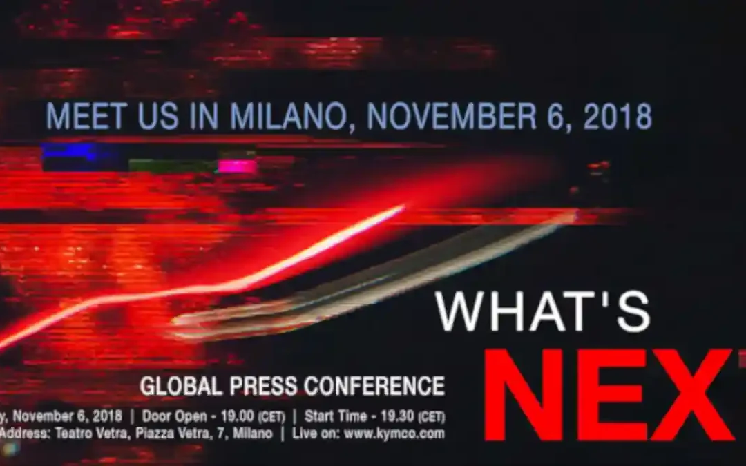KYMCO Global Press Conference Meet us in Milano November 6 2018